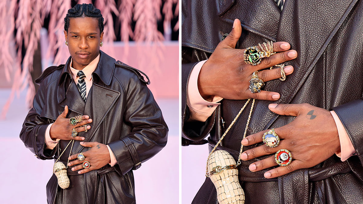 A$AP Rocky promociona su disco con joyas XXL en Chanel