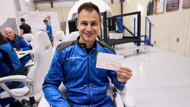 Fundador de Civitatis Alberto Gutiérrez (Foto: Blue Origin)